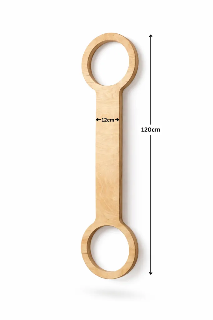 product foto balanceerbord smal met afmetingen.webp